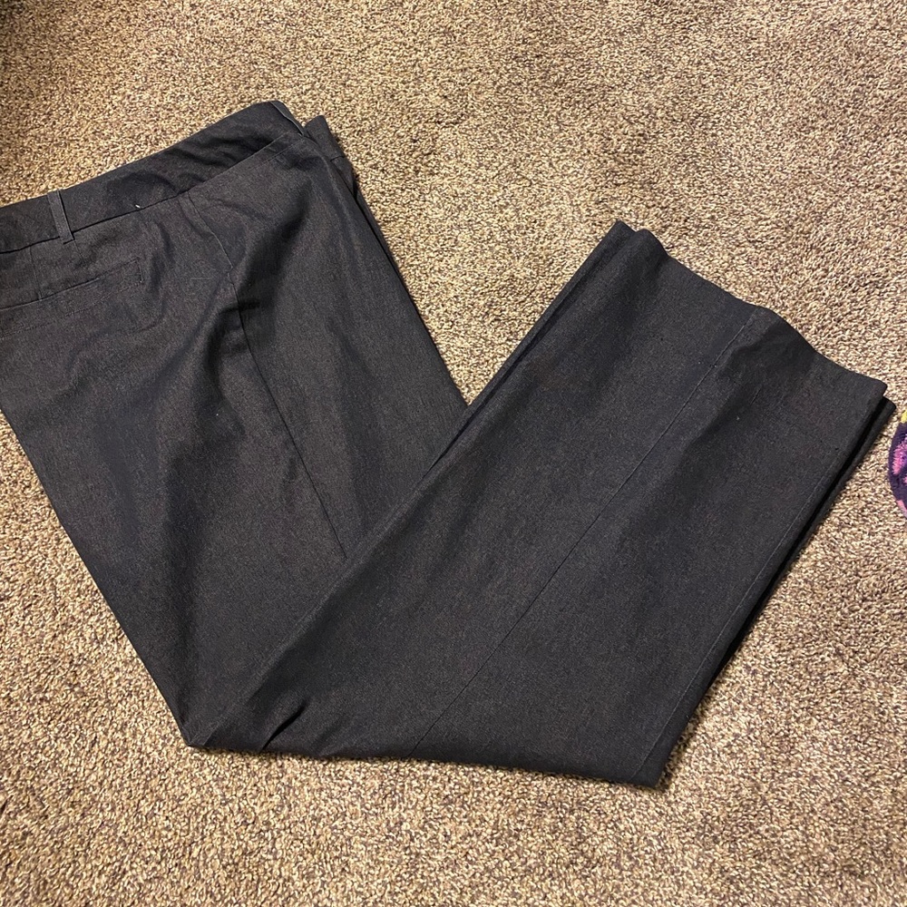 DENIM DRESS PANTS